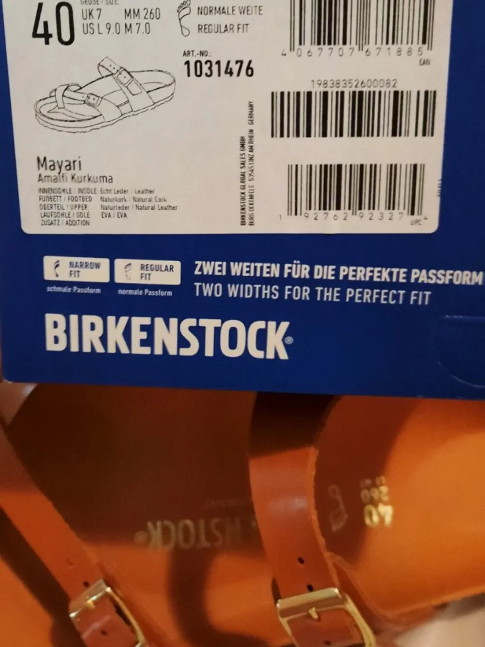Birkenstock Mayari, size 40 US ladies 8-9 Normal/regular fit